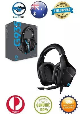 Logitech G935 Wireless 7.1 Surround Sound Lightsync Gaming Headset • $275