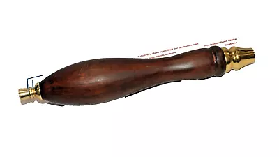 Vintage Wood And Brass Beer Tap Handle 11 5/8 Inches • $16.10