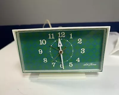 Vintage 1960s Seth Thomas Pedestal Alarm Clock Model SS12-AN MCM Mid Century • $34.99