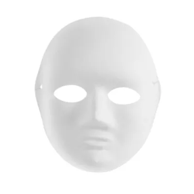  Blank White Mask Masquarade Masquerade Costume For Kids Miss • £6.99