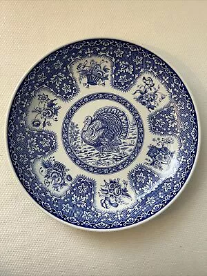 Blue Spode Porcelain Turkey Serving Bowl - Festival S3536 A 5 - 10  • $34.99