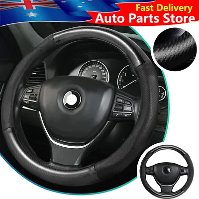 For Holden Steering Wheel Covers Carbon Fiber Leather Black Car Accessories 15  • $35.71