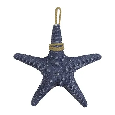 Wall Hanging Giant Navy Blue Starfish Coastal Design Home Decor  29 X 29 Cm • £14.95