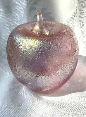 £35 • Buy Heron Glass Giant Pink Apple, 15 Cm,  Hand Blown In Cumbria, UK 