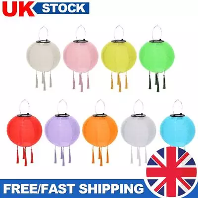 Waterproof LED Solar Chinese Lantern Festival Hanging Lamp Garden Decoration UK • £7.19