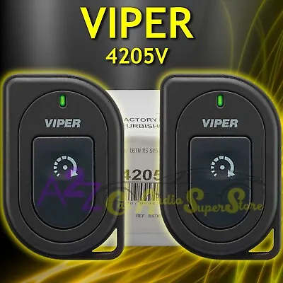 Refurbished Viper 4205v 2-way One Button Remote Start System Keyless Entry Led • $108.89