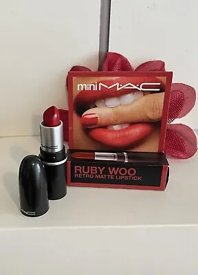 MAC RETRO MATTE LIPSTICK Ruby Woo 707 Mini Lipstick 💄Free Shipping 💄 • $13.40