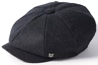 Newsboy Cap - Melton Twill Fabric In Grey - Bakerboy Hat - Failsworth • £26.95