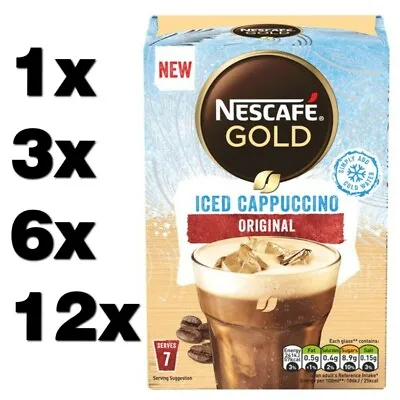 £4.77 • Buy NESCAFE GOLD ICED CAPPUCCINO ORIGINAL (1 To 84 Sachets) Instant Coffee Cheap