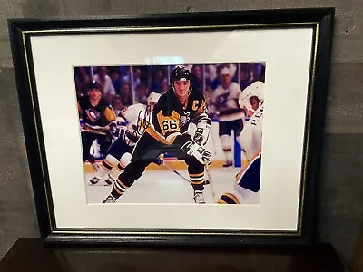 Mario Lemieux Autographed Pittsburgh Penguins Framed Matted 8x10 Photo COA • $130