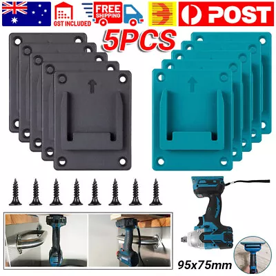 $16.98 • Buy 5x Slots Tool Holder For Bosch/Makita Bracket 18V Lithium Battery Machine Rack
