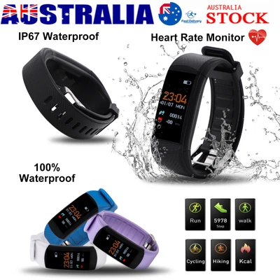 $46.59 • Buy Smart Band Men Women Watch Heart Rate Blood Pressure Sleep Monitor Pedometer AU