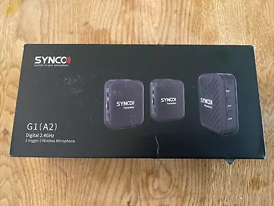 UK SYNCO G1(A2) Lavalier Wireless Microphone 2.4GHz For Camera Smartphone To 50m • £0.99