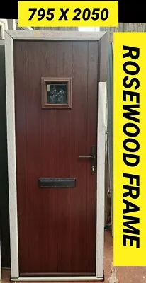  New Solidor Flint Rosewood Composite Door  In Rosewood Frame 790 X 2050 • £599