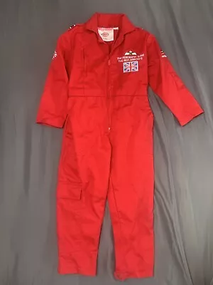 RAF The Red Arrows Jumpsuit 5/6 Yrs Kids Pilot Fancy Dress Outfit Royal Airforce • £10