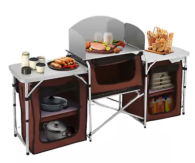 VEVOR Foldable Camping Outdoor Kitchen Table • $135.28