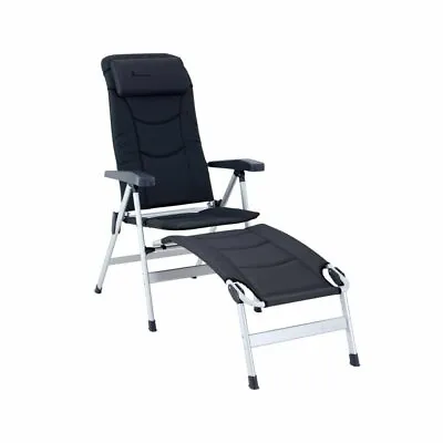 Isabella Thor Camping Chair & Footrest DARK GREY Caravan Motorhome • £165