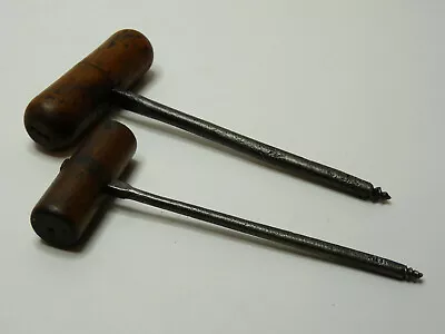 £12 • Buy Pair Of Antique Bradawl, Gimlet, Auger. Hand Wood Boring Tools. Good & Clean