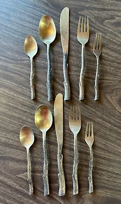 Vance Kitira Adirondack Twig Bronzeware Flatware 10pc - 2 Place Settings • $120