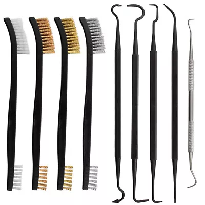 9pcs Mini Wire Brush Set With Comfortable Handle Anti-corrosion Cleaning Tools • $10.06