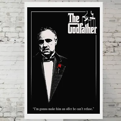 The Godfather Movie Poster Marlon Brando Don Corleone Poster 11 X17  Wall Decor • $14.90