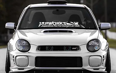 Japworks Japanese Performance Club JDM Banner Car Windshield Decal Vinyl Sticker • $30.84