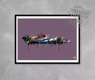 Lewis Hamilton Print - Wall Art Poster Mercedes F1 Formula One Motorsport Gift 1 • $20.95