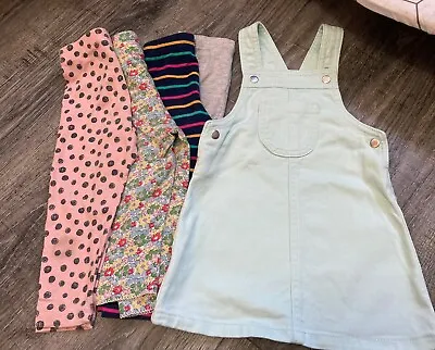 Baby Girl Dungarees 9-12 Months Plus Leggings  • £4