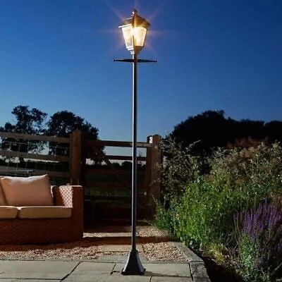 New 2m Solar Powered LED Victorian Style Lamp Post Traditional Outdoor Lighting • £49.99