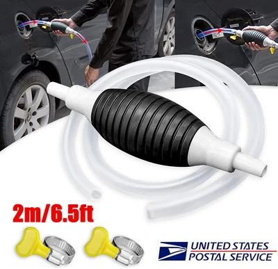 $6.95 • Buy Largest Manual Hand Siphon Syphon Transfer Pump Fluid Liquid Water Gas Gasonline