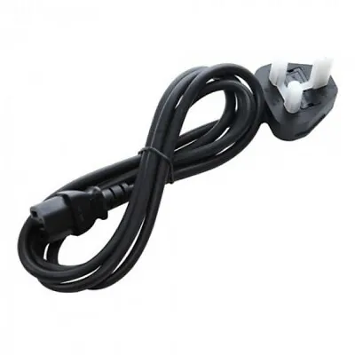 £4.10 • Buy UK Mains 3 Pin Plug To IEC C13 Power Cable/Kettle Lead For Desktop PCs, Monitors