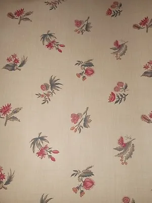 Wallpaper Waverly VTG Cottagecore Primitive Country Floral Beige 27inX9Yrds!  • $42