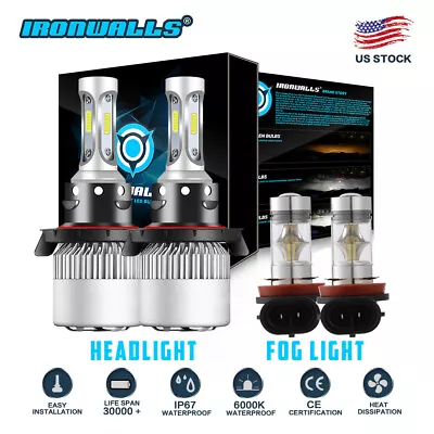 For Mini Cooper 2009 2010-2017 6000K LED Headlight+Fog Light Combo 4x Bulbs Kit • $499.99