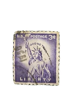 U.S. 1956 3 Cent Statue Of Liberty Stamp • $150