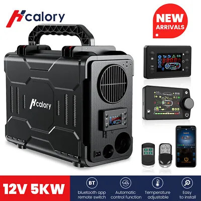 Diesel Heater 12V 5KW Bluetooth & Remote Control Thermostat Caravan Motorhome • $68.89