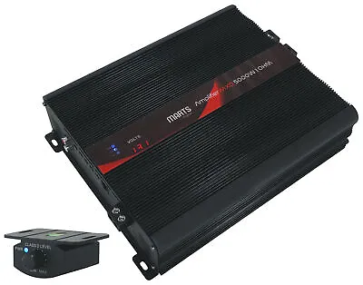 Marts Digital MXD 5000 1 OHM 5000w RMS Mono Car Amplifier Class D Amp+Bass Knob • $359.90