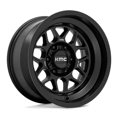 4 New 17x9 KMC KM725 Terra Satin Black 6X139.7 ET-38 Wheels/Rims • $1092