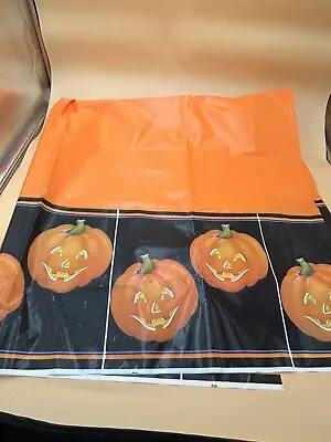 Vintage American Greetings Happy Halloween Pumpkins Tablecloth • $23.20