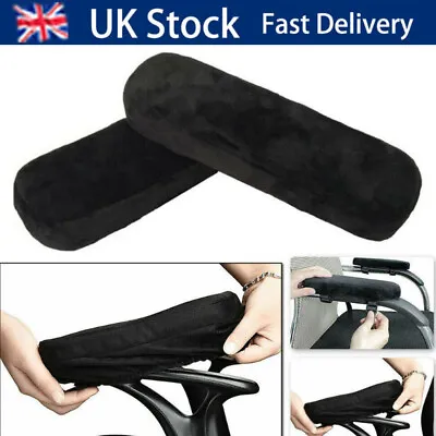 2PCS Elbow Arm Rest Cushion Chair Armrest Pads Memory Foam Office Support Pillow • £5.59