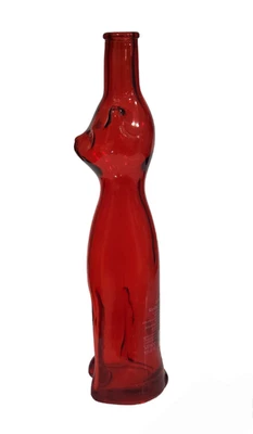 $26.40 • Buy Cat Shaped Red Bottle Vintage  No Stopper 13 