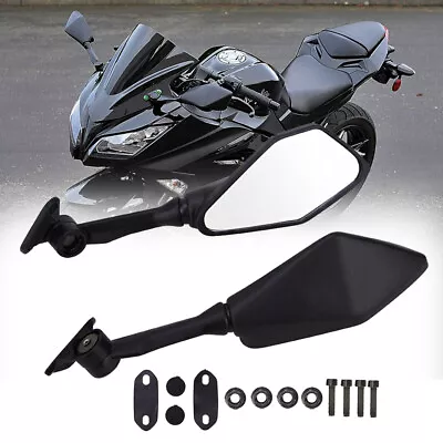 $25.70 • Buy Motocycle Rear View Mirrors For 2013-2017 Kawasaki Ninja ZX6R ZX636 300R EX 250