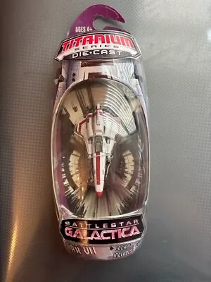 Titanium Series Die-Cast Battlestar Galactica Colonial Viper Mark VII Hasbro • $34