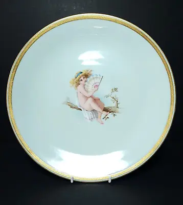 £89 • Buy MINTONS Cabinet Plate  Hand Painted Scene, Child On A Branch 24.cm Dia