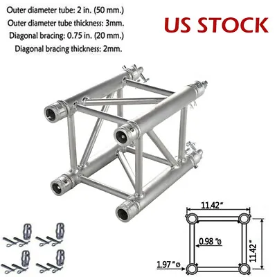 $100.05 • Buy 1.64FT Fits For Global Truss F34 Aluminum 12inch Square DJ Stage Lighting Truss