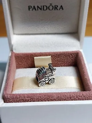 Genuine Pandora Silver Cute Pram Pushchair 👶 Charm S925 ALE • £10