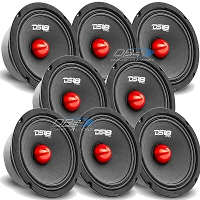 8x DS18 PRO-GM6B 6.5  Midrange Bullet Speaker 480W 8-ohm Pro Car Audio Mid Bass • $260.02