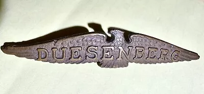 Duesenberg Radiator Emblem Original In Brass • $300