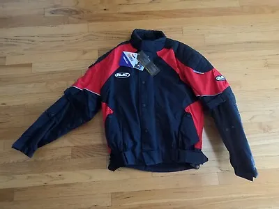 HJC Men's Motorcycle Sport Jacket Size 44 (L)  3M Reflective Brand New! • $99