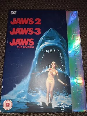 Jaws Anthology Jaws 23 Jaws The Revenge Dvd 3 Film 3 Disc Very Good Condition • £7.90