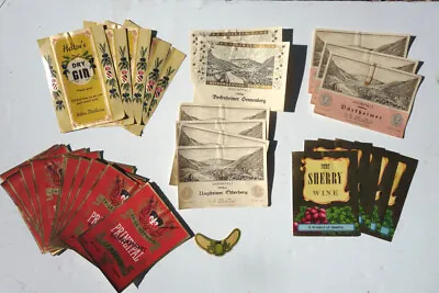 Lot Of 30 Vintage Liquor And Wine Labels • $9.99